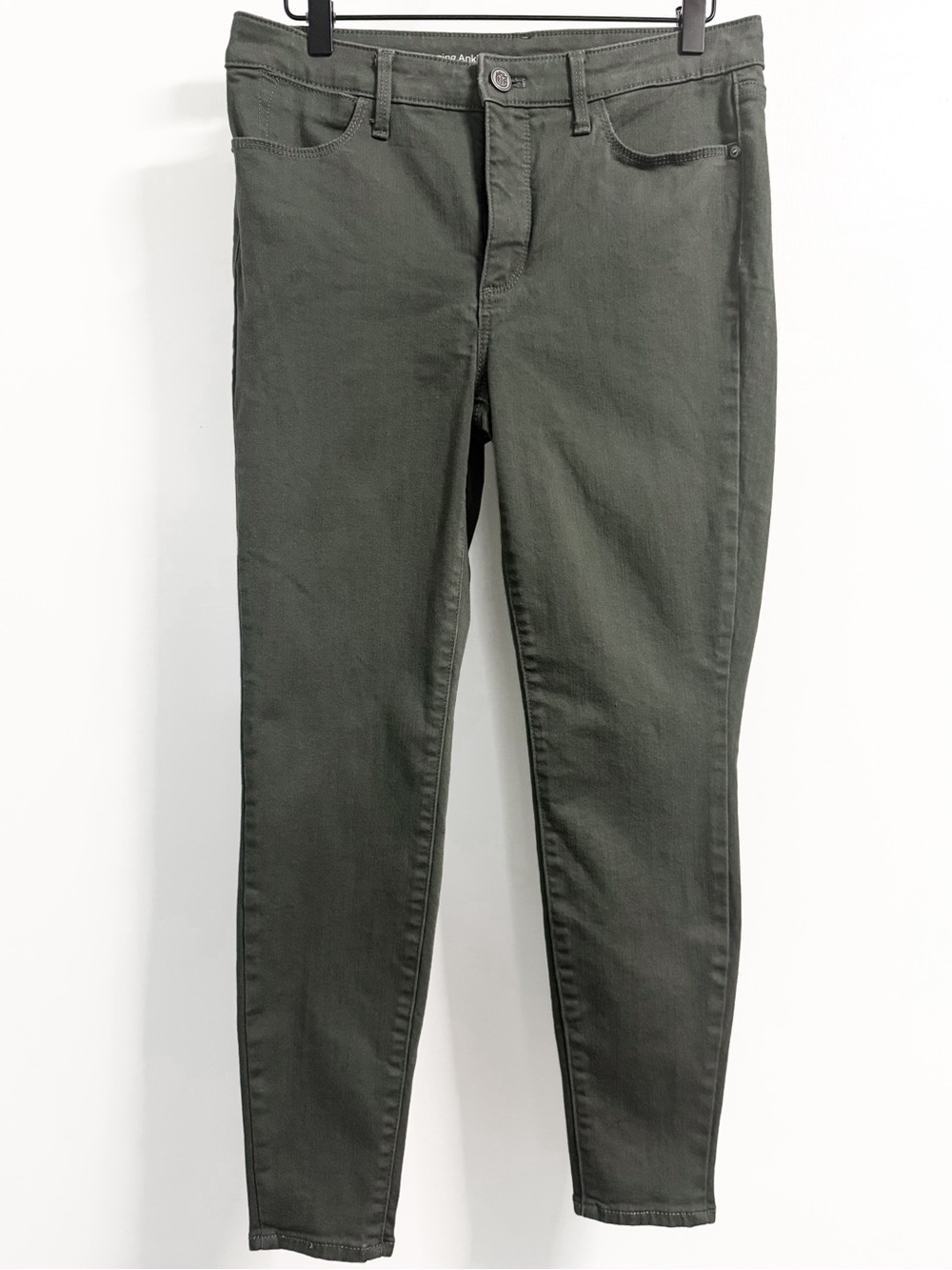 Talbots Flawless High-Waist Jegging Ankle Olive Green 6P Petite